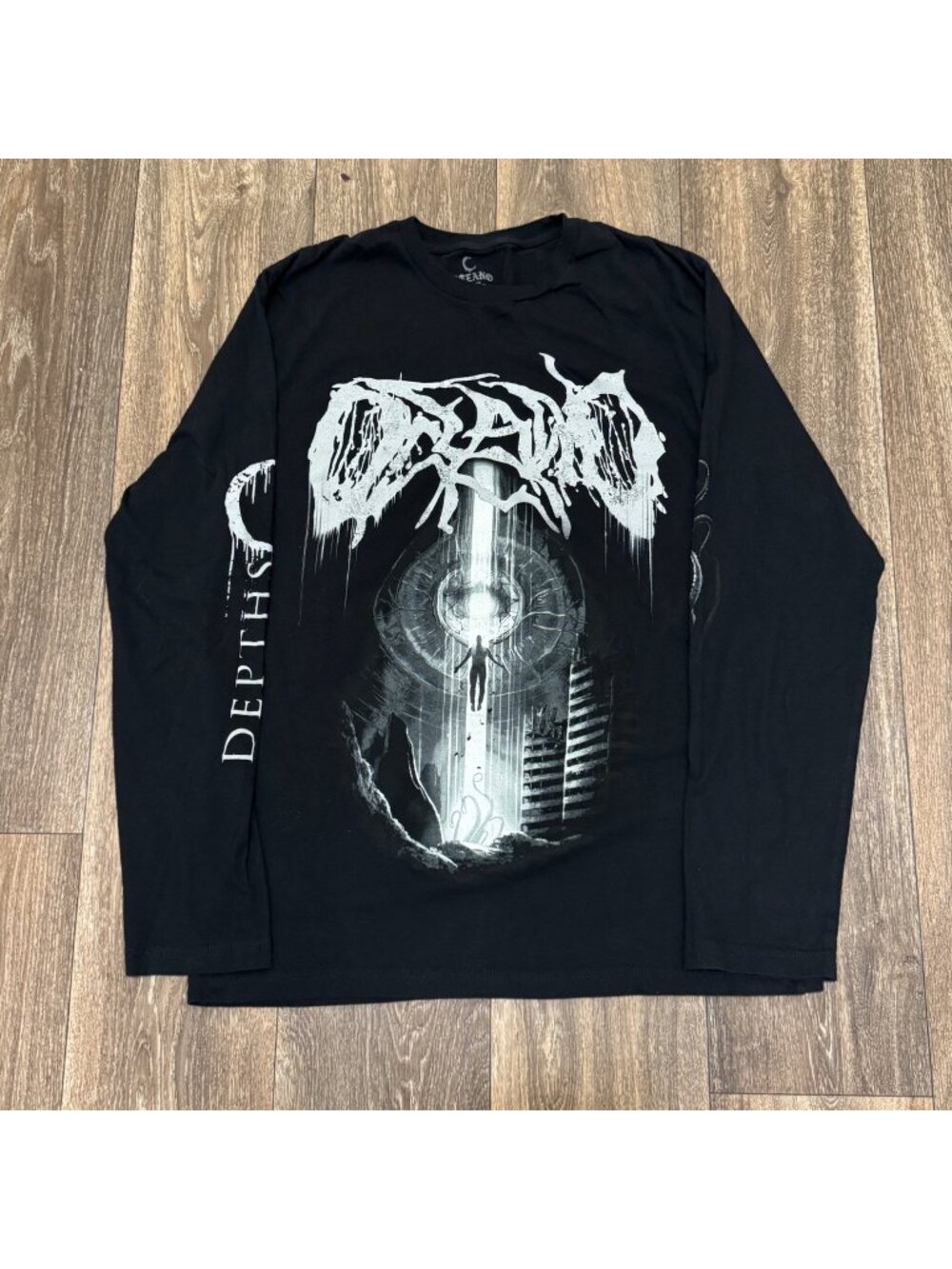 Oceano Depths Long Sleeve Band Shirt Men’s M Black Deathcore Metalcore Graphic
